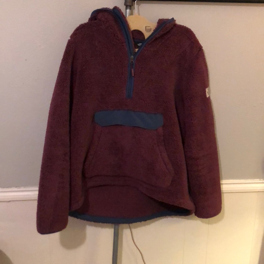 North Face Pullover Fuzzy Jacket